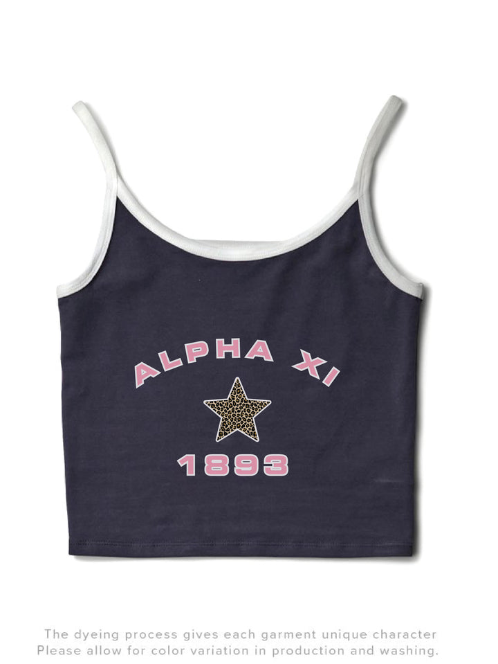 Light Pink Sorority Midnight Sky/White Contrast Tank