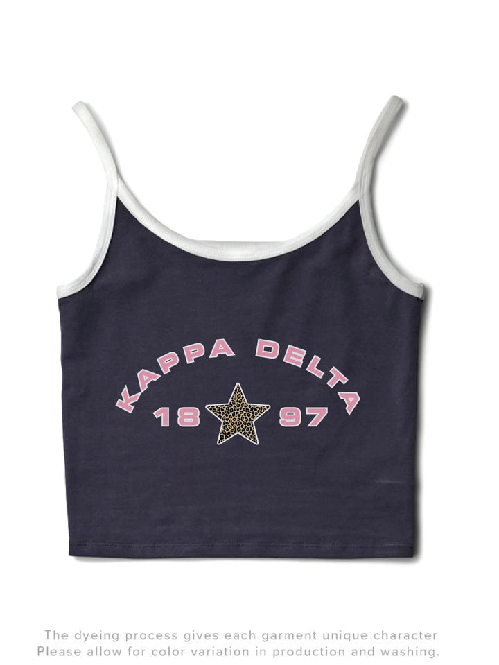 Light Pink Sorority Midnight Sky/White Contrast Tank