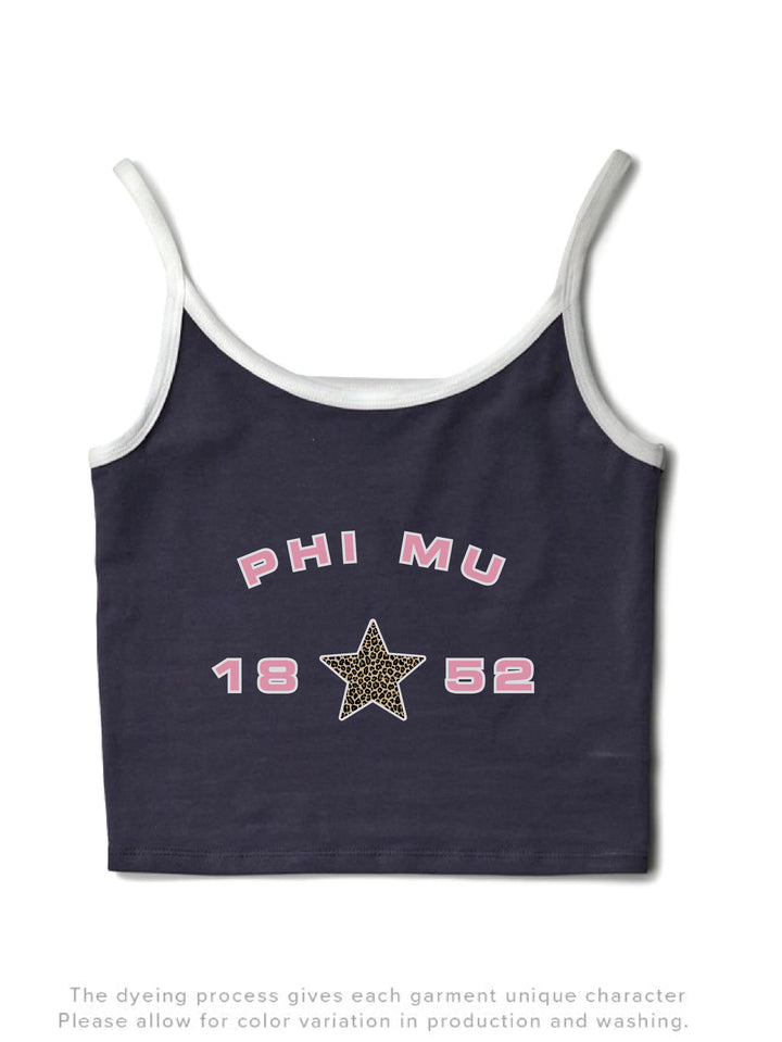 Light Pink Sorority Midnight Sky/White Contrast Tank