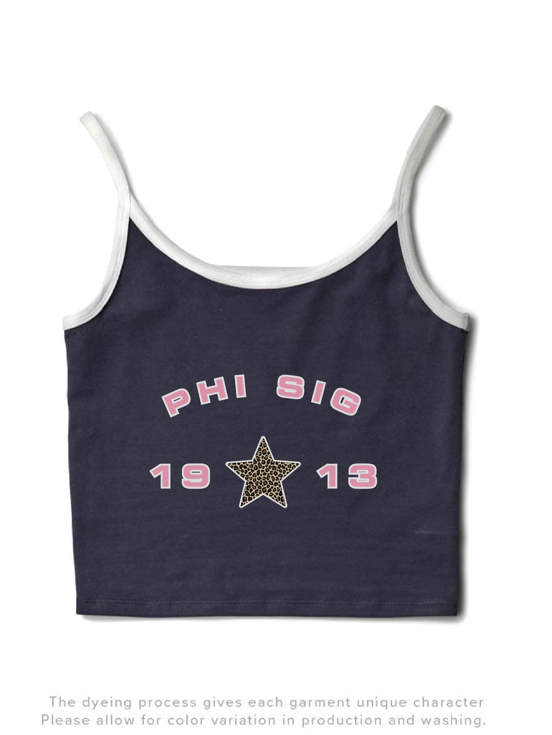 Light Pink Sorority Midnight Sky/White Contrast Tank