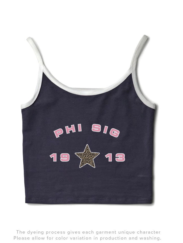 Light Pink Sorority Midnight Sky/White Contrast Tank