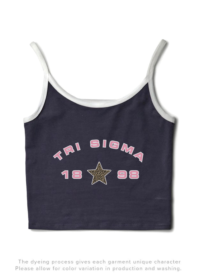 Light Pink Sorority Midnight Sky/White Contrast Tank