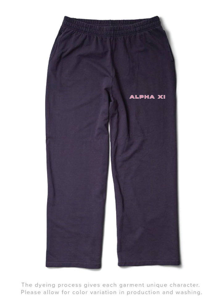 Light Pink Sorority Midnight Sky Light Weight Wide Leg Pants - 2XL