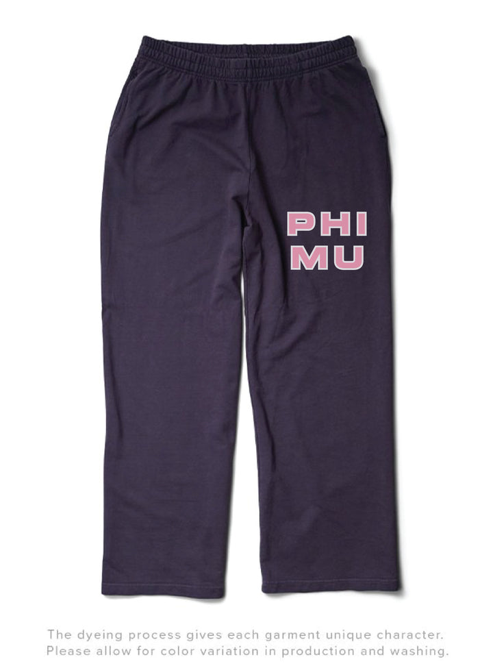Light Pink Sorority Midnight Sky Light Weight Wide Leg Pants - 2XL