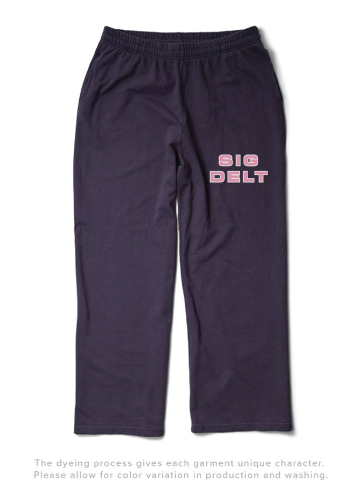 Light Pink Sorority Midnight Sky Light Weight Wide Leg Pants - 2XL