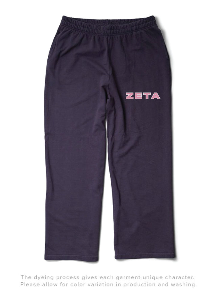 Light Pink Sorority Midnight Sky Light Weight Wide Leg Pants - 2XL