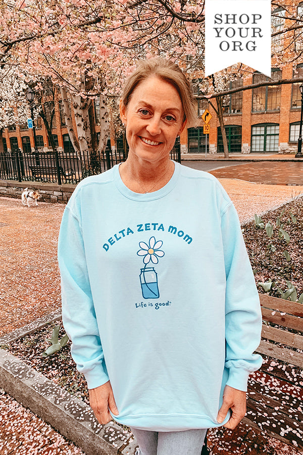 LIFE IS GOOD® Sorority Mom Crewneck - 2XL - 3XL