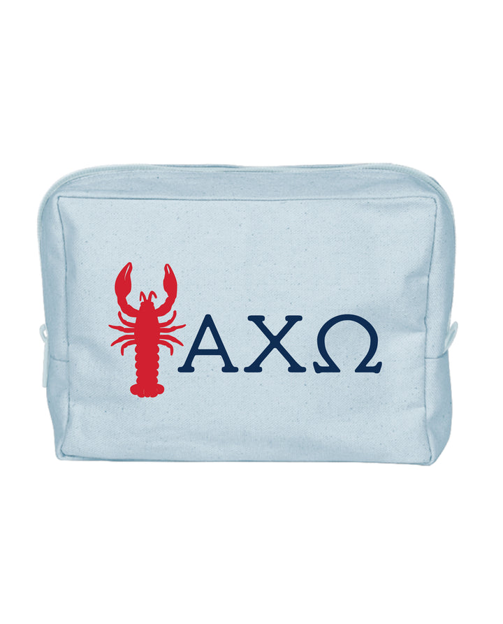 Lobster Print Sorority Make-Up Pouch