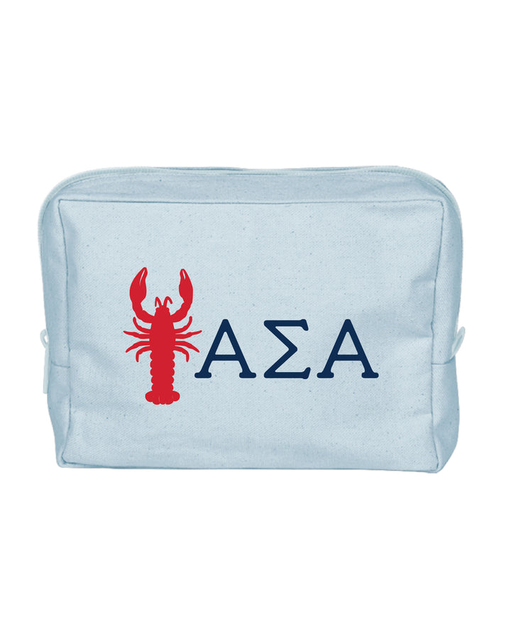 Lobster Print Sorority Make-Up Pouch