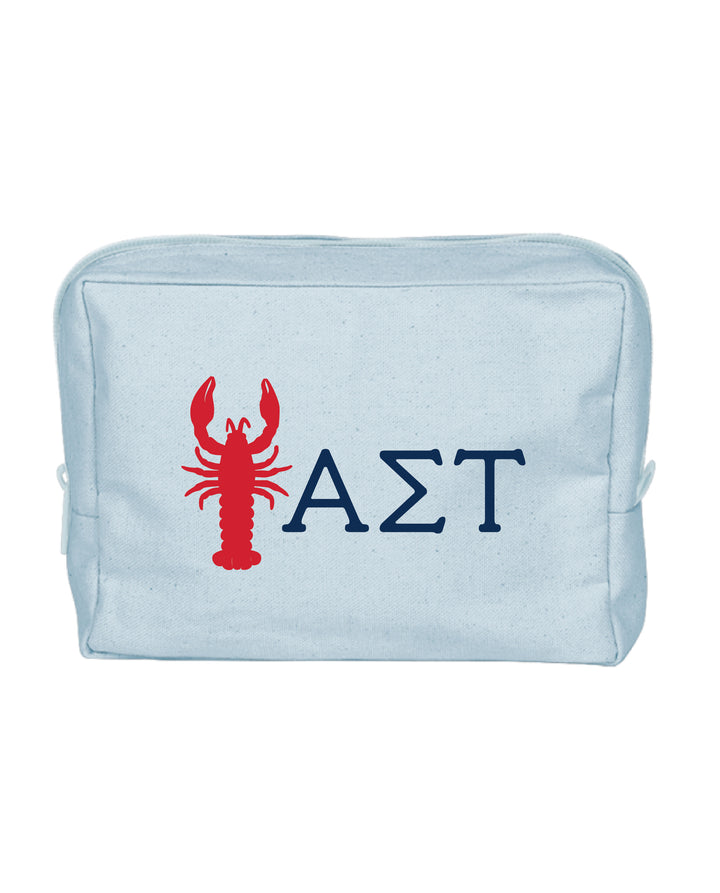 Lobster Print Sorority Make-Up Pouch