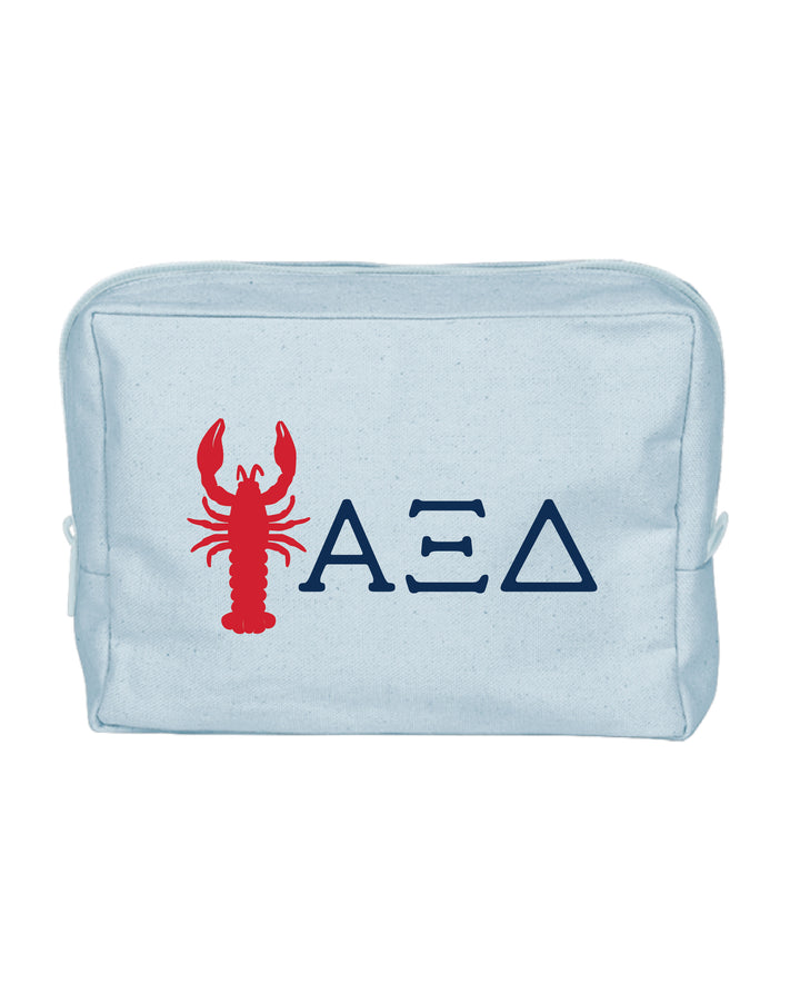 Lobster Print Sorority Make-Up Pouch