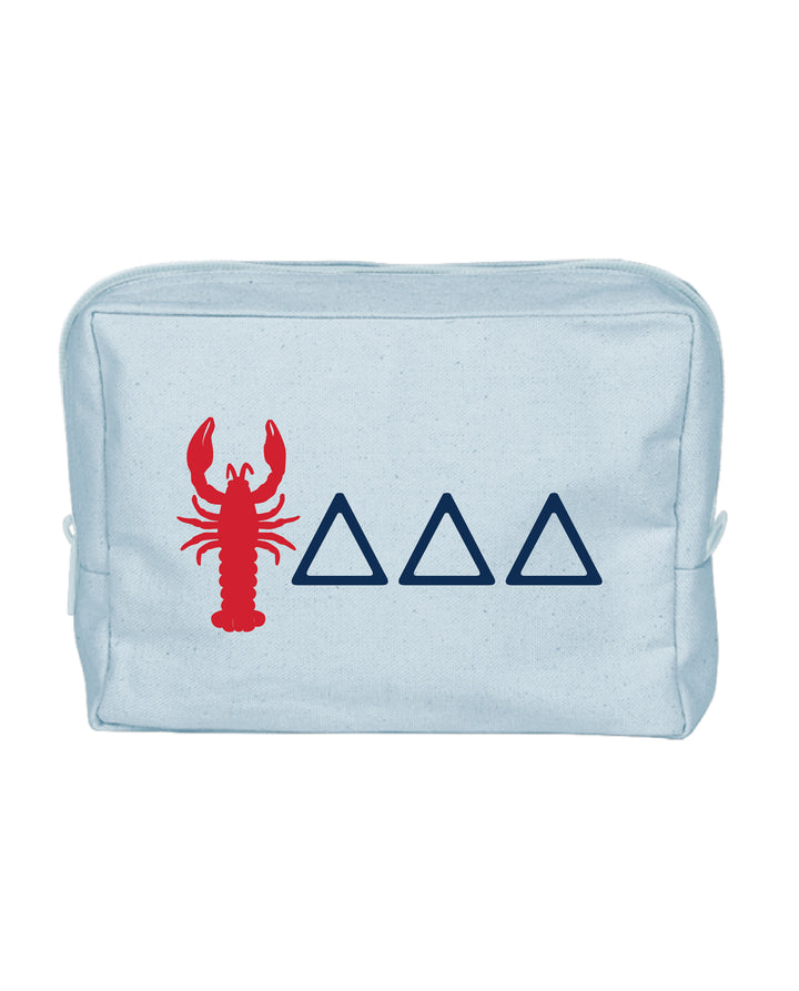 Lobster Print Sorority Make-Up Pouch
