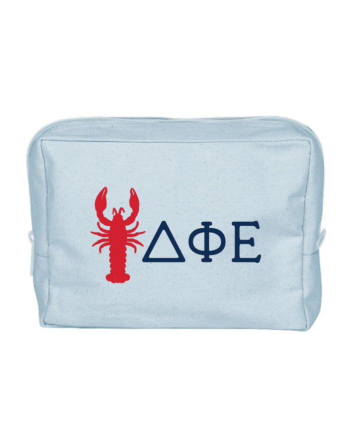 Lobster Print Sorority Make-Up Pouch