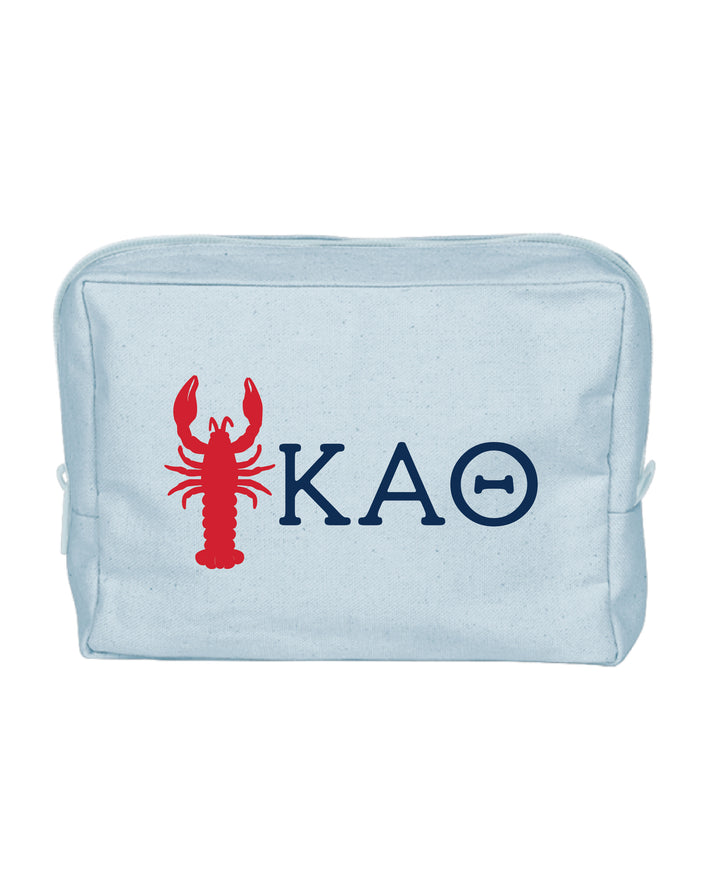 Lobster Print Sorority Make-Up Pouch