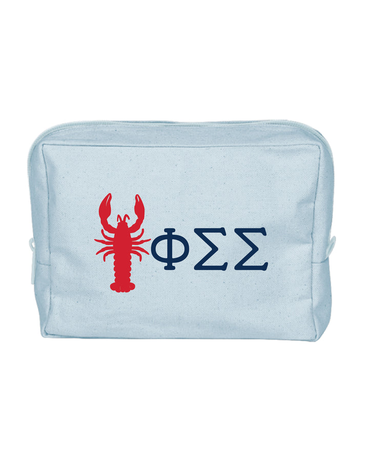 Lobster Print Sorority Make-Up Pouch