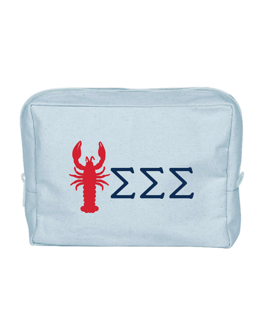 Lobster Print Sorority Make-Up Pouch