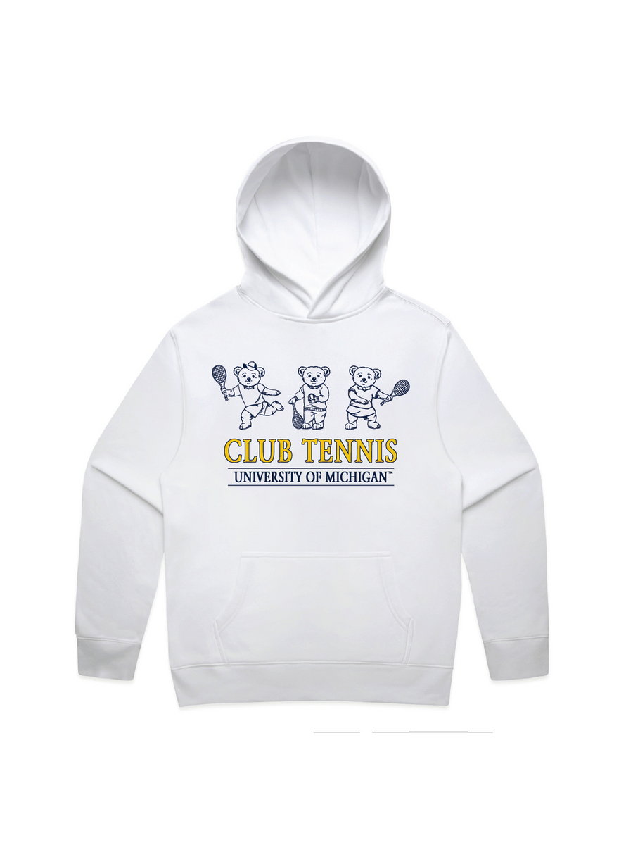 UMICH|CLUB TENNIS|SPO White hoodie