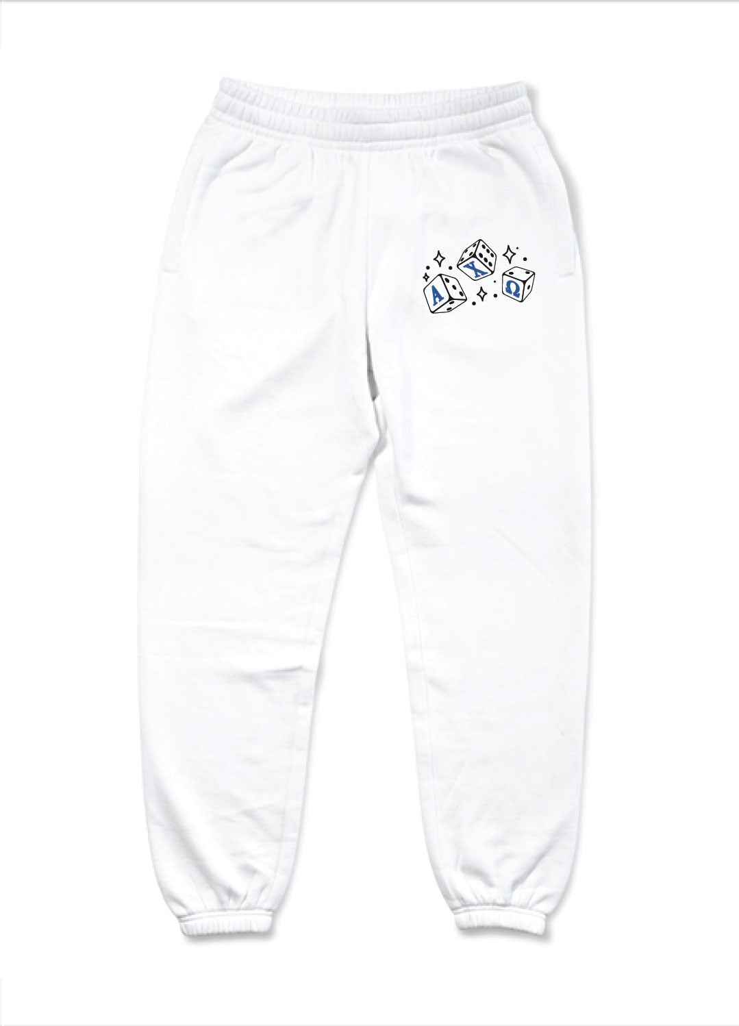 Royal Blue Lucky Me Matching Set Sorority Joggers - 2XL