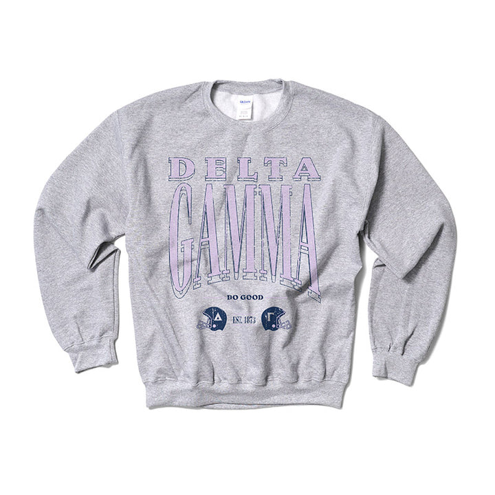 Delta Gamma Lilac Football Crewneck