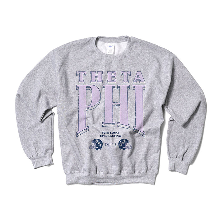 Theta Phi Alpha Lilac Football Crewneck