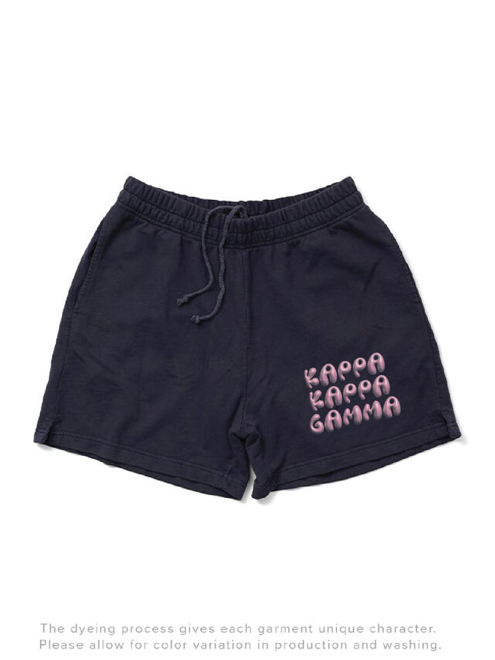 Midnight Sky Bubble Letter Matching Set Sorority Light Weight Shorts