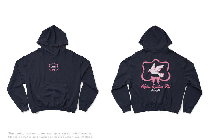 Midnight Sky Dove Matching Set Sorority Light Weight Hoodie