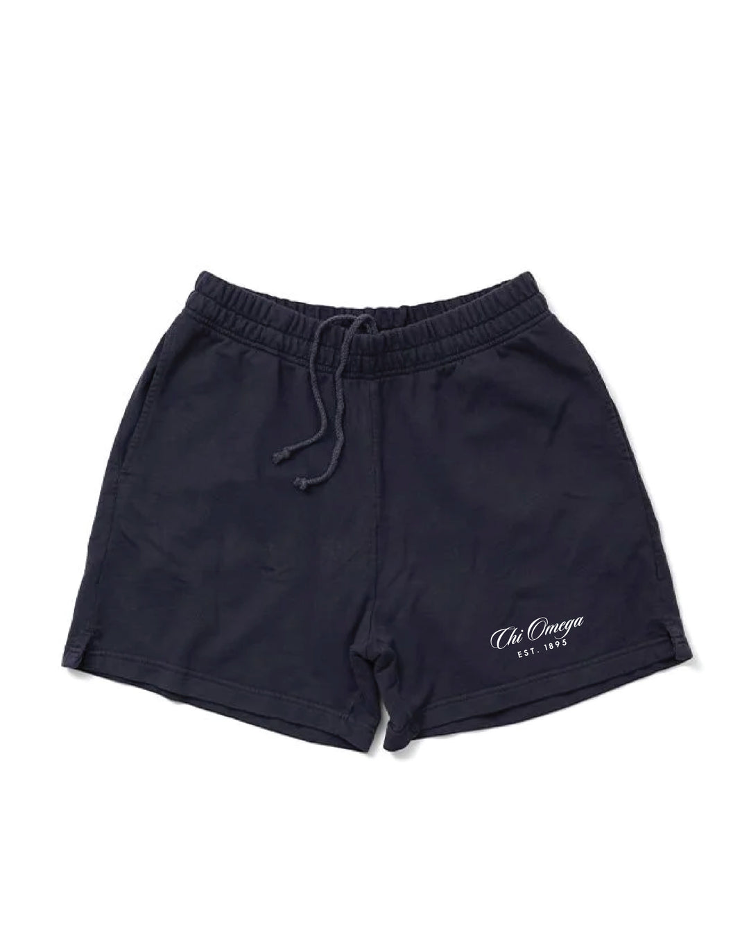 Script Embroidered Midnight Sky Sorority Shorts