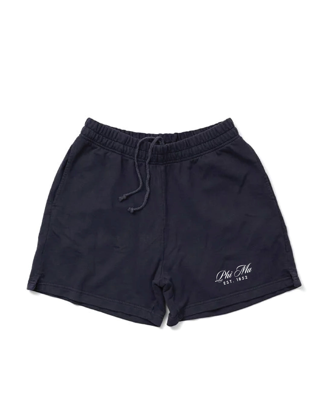 Script Embroidered Midnight Sky Sorority Shorts