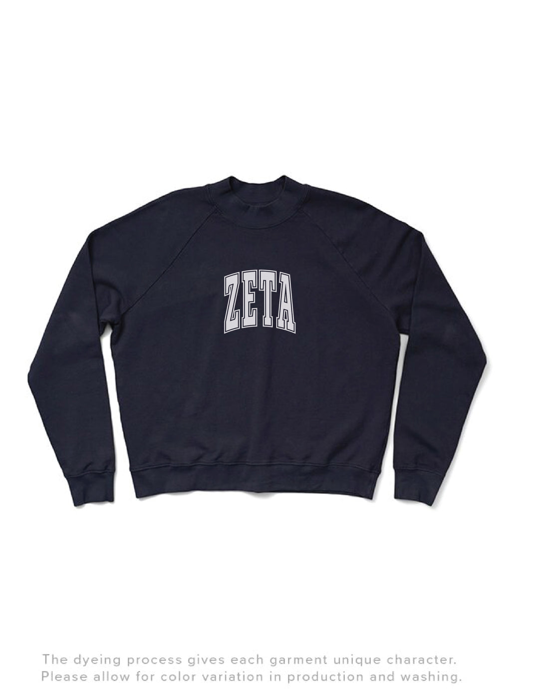 Midnight Sky Mock Neck Light Weight Sorority Crewneck