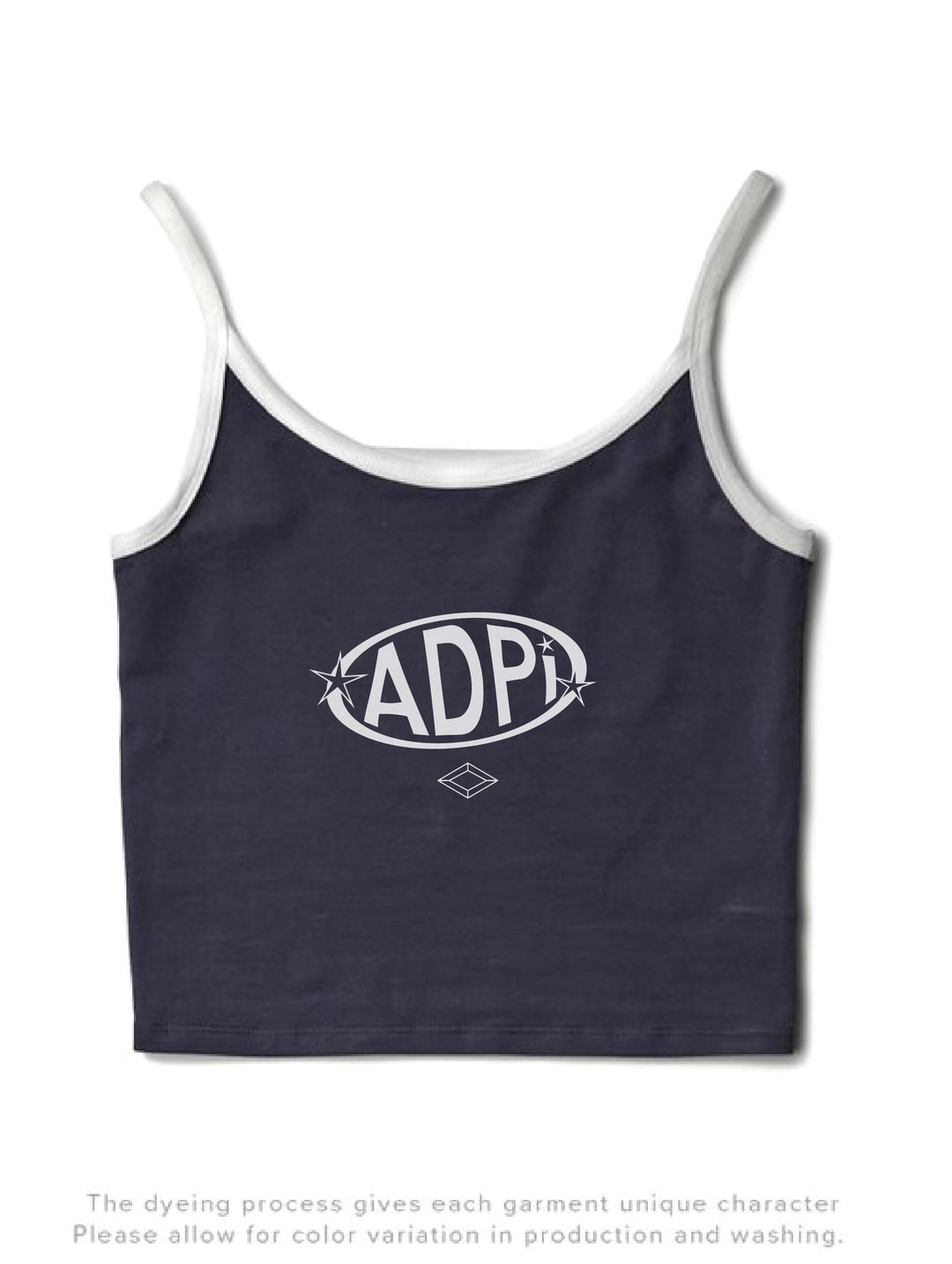 Midnight Sky/White Oval Sorority Contrast Tank
