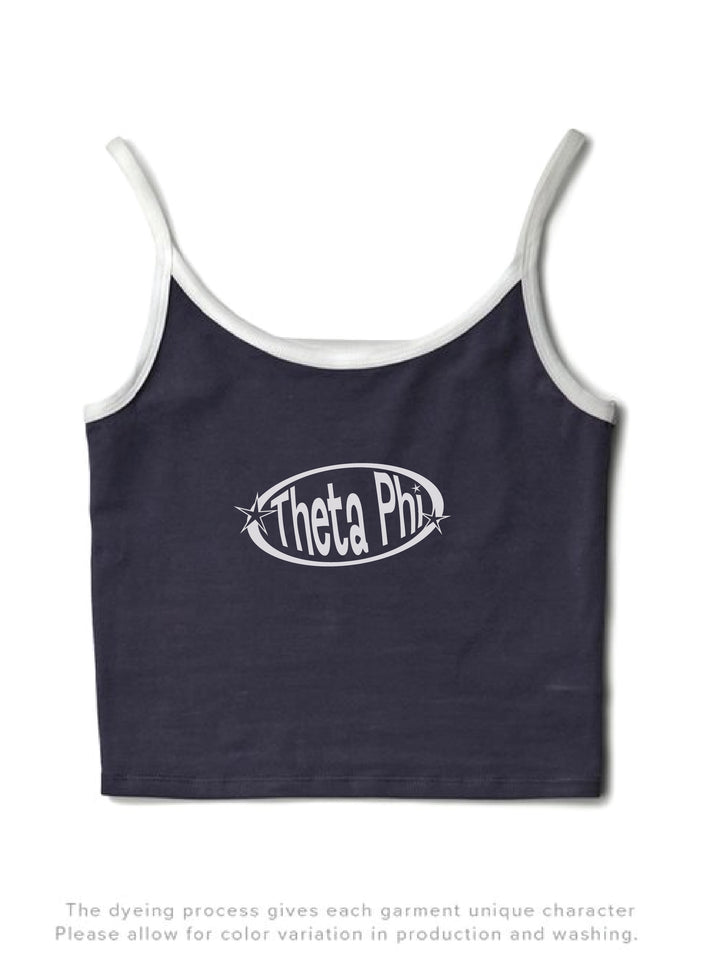 Midnight Sky/White Oval Sorority Contrast Tank - 2XL
