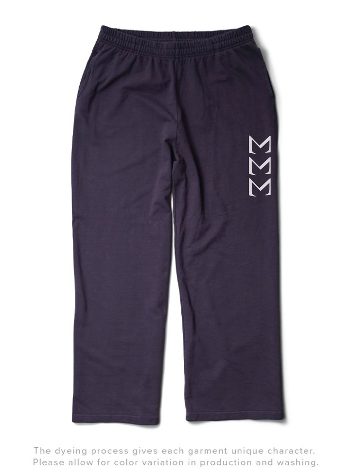 Midnight Sky Simple Light Weight Sorority Wide Leg Pants - 2XL