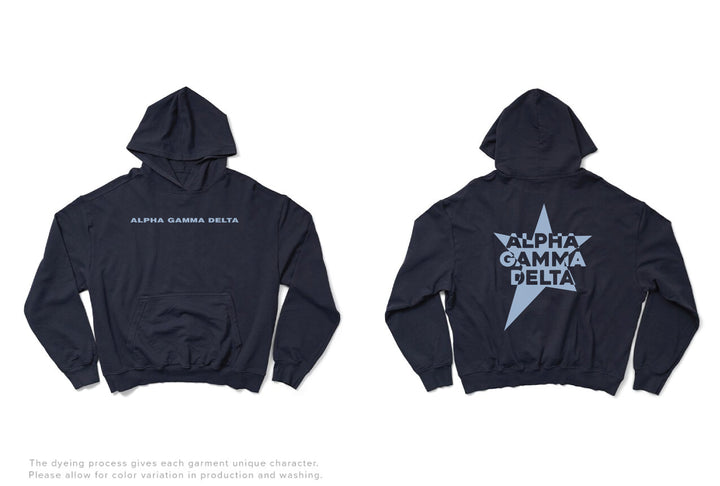 Midnight Sky Star Matching Set Light Weight Sorority Hoodie