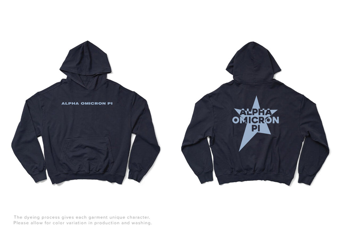 Midnight Sky Star Matching Set Light Weight Sorority Hoodie