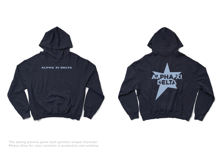 Midnight Sky Star Matching Set Light Weight Sorority Hoodie