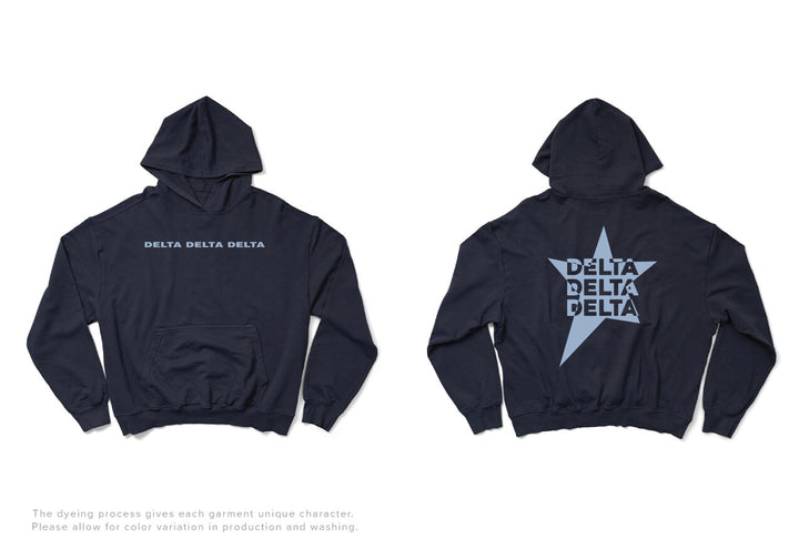 Midnight Sky Star Matching Set Light Weight Sorority Hoodie - 2XL