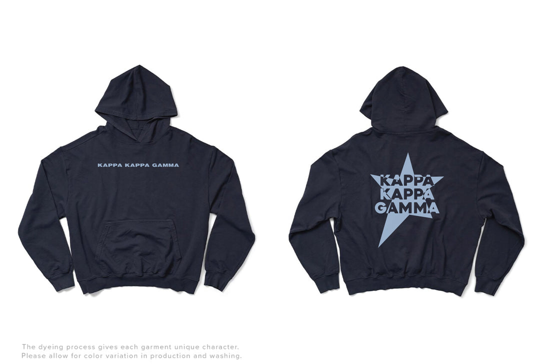 Midnight Sky Star Matching Set Light Weight Sorority Hoodie