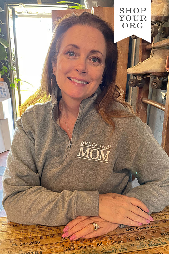 Sorority Mom Quarter Zip Sweatshirt