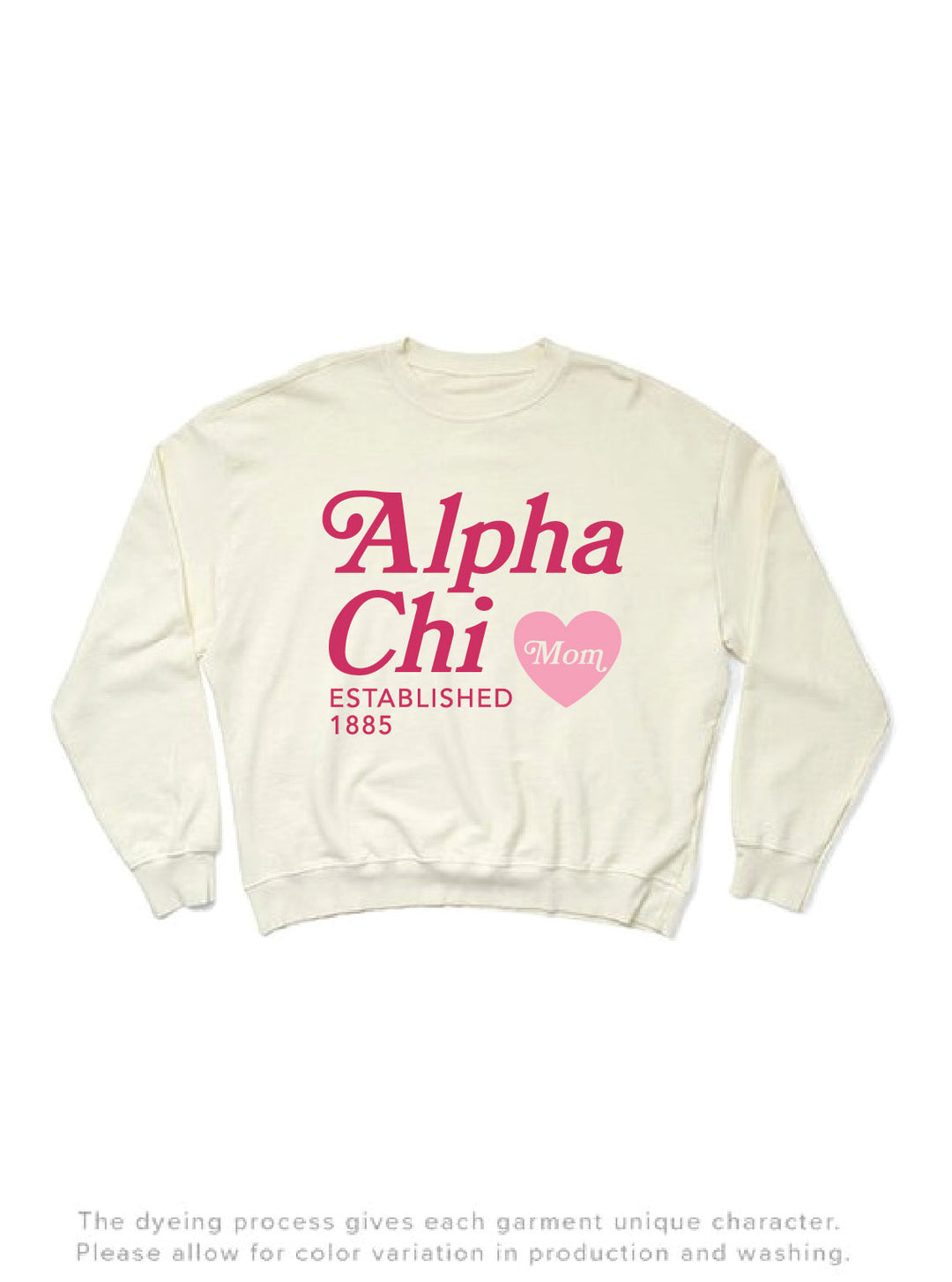 Vanilla Ice Heart Sorority Mom Light Weight Crewneck