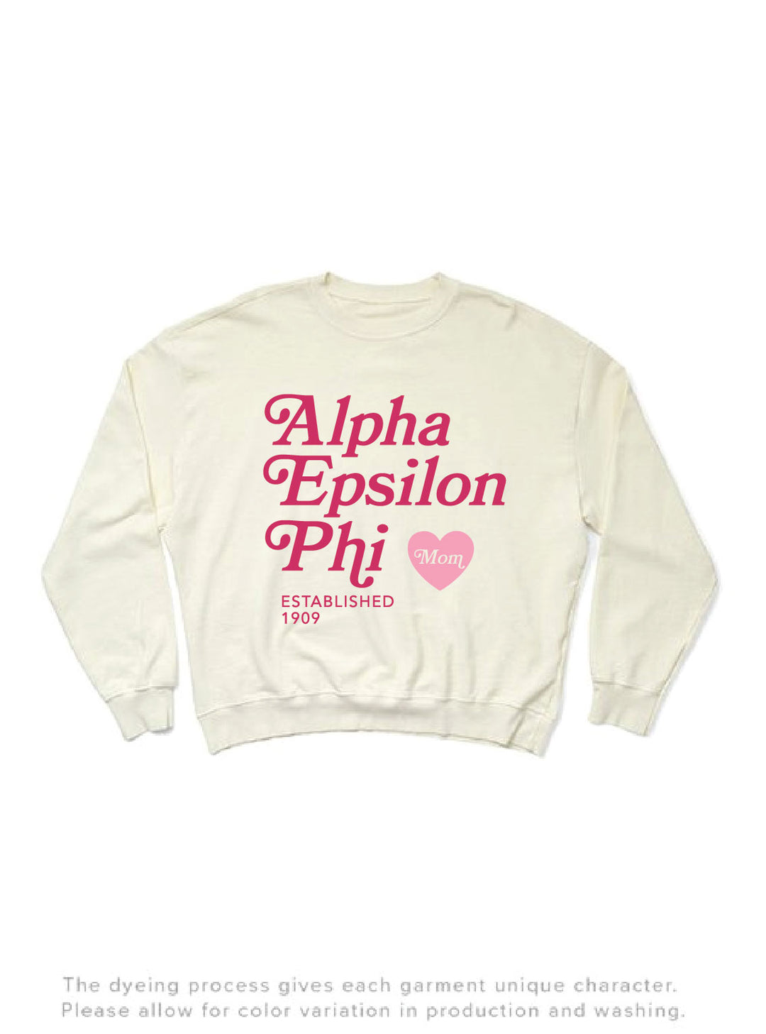 Vanilla Ice Heart Sorority Mom Light Weight Crewneck