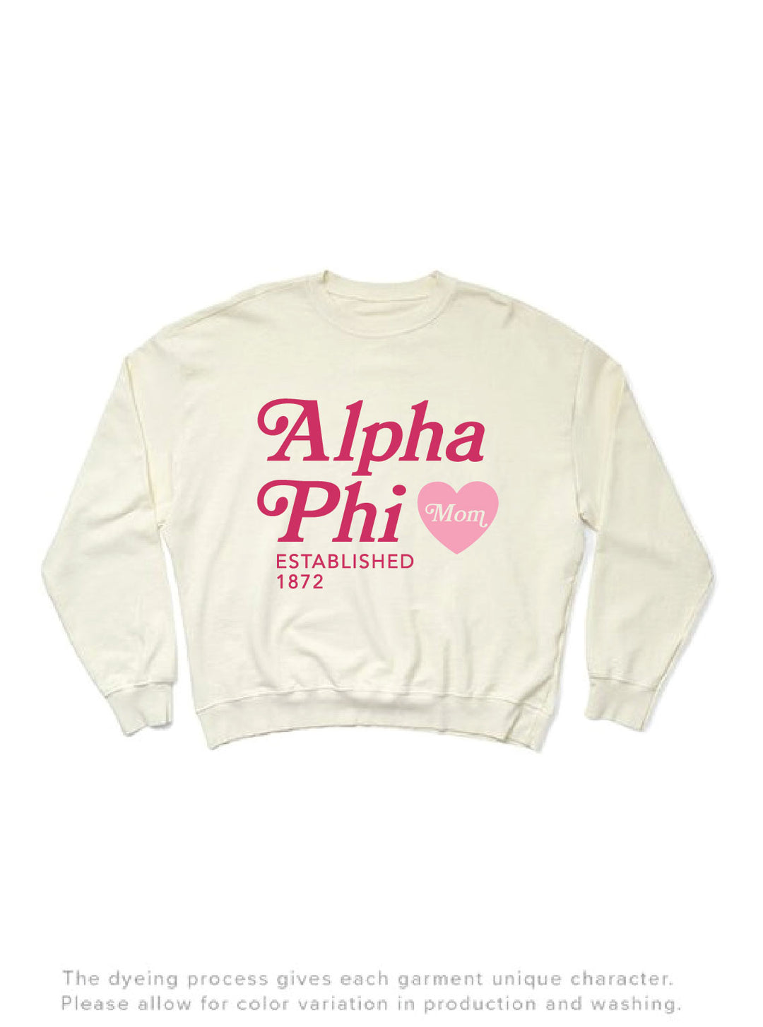 Vanilla Ice Heart Sorority Mom Light Weight Crewneck