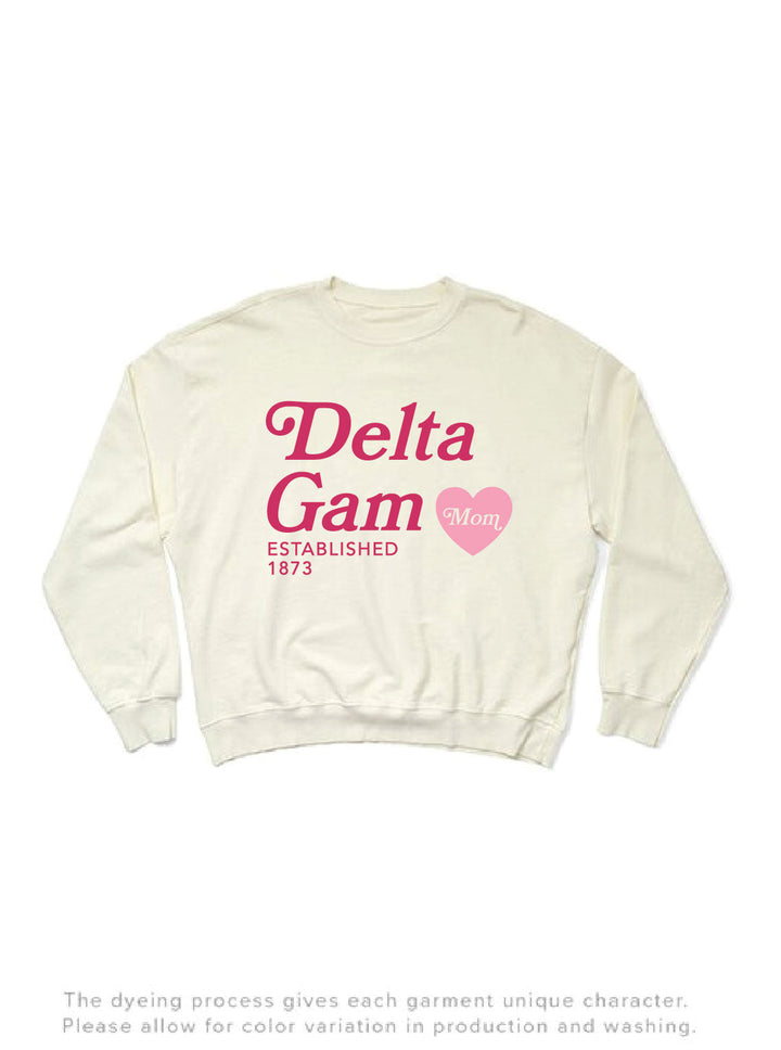 Vanilla Ice Heart Sorority Mom Light Weight Crewneck - 2XL