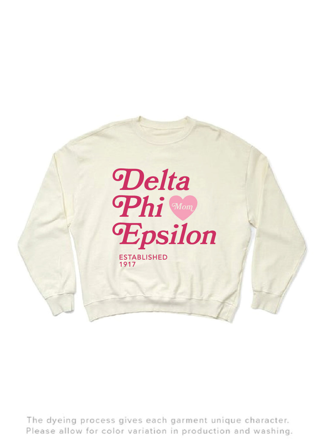 Vanilla Ice Heart Sorority Mom Light Weight Crewneck