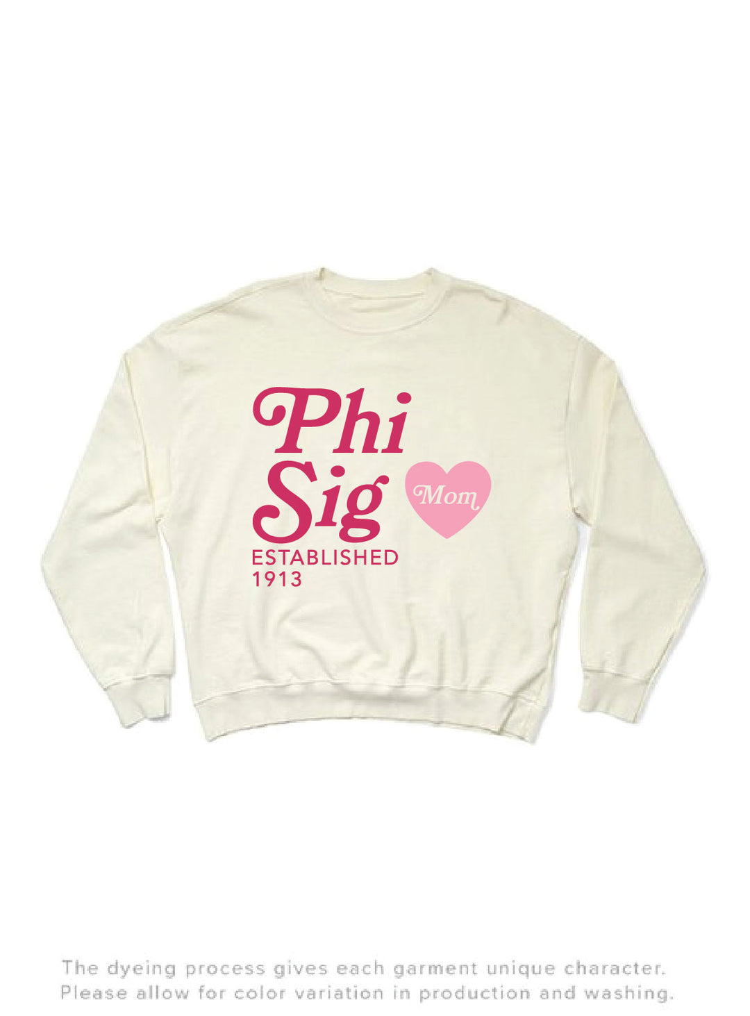 Vanilla Ice Heart Sorority Mom Light Weight Crewneck