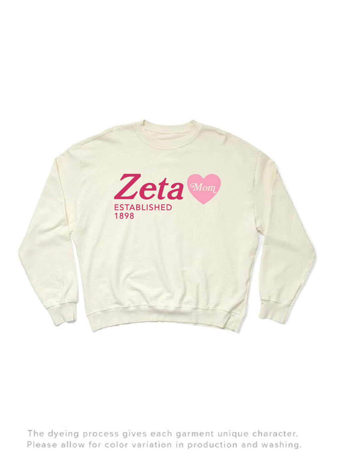 Vanilla Ice Heart Sorority Mom Light Weight Crewneck