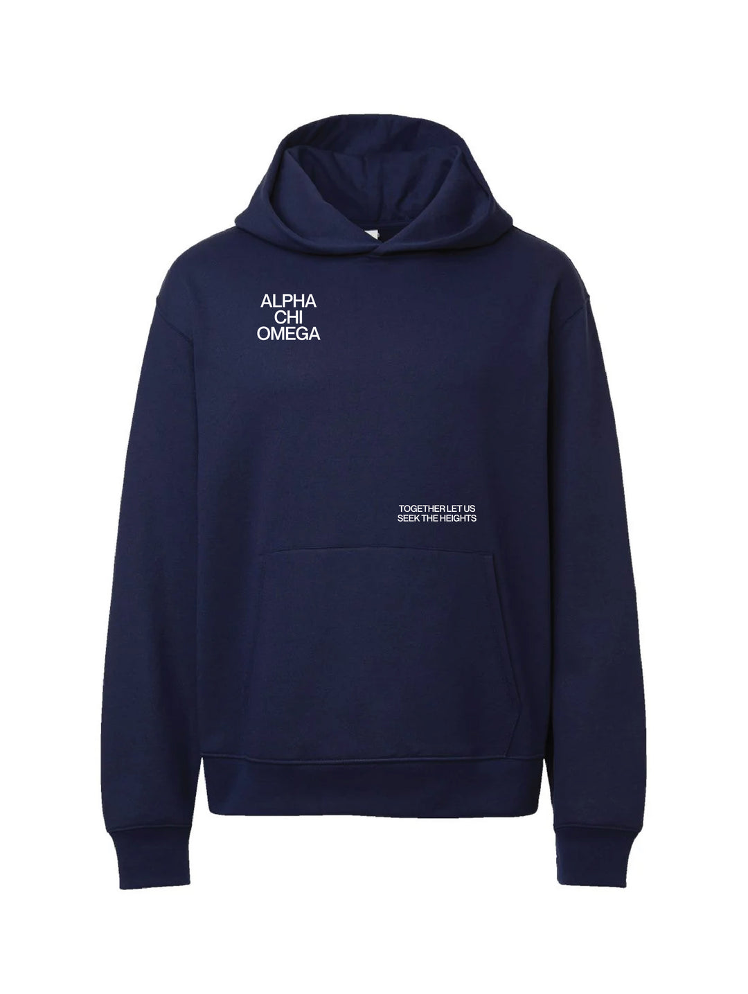 Motto Navy Heavy Weight Sorority Hoodie