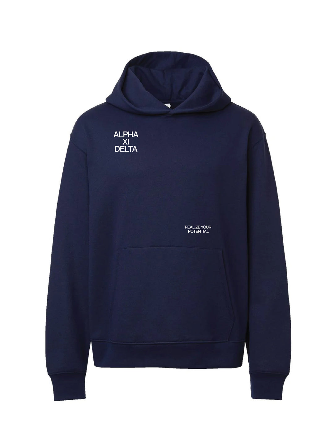 Motto Navy Heavy Weight Sorority Hoodie