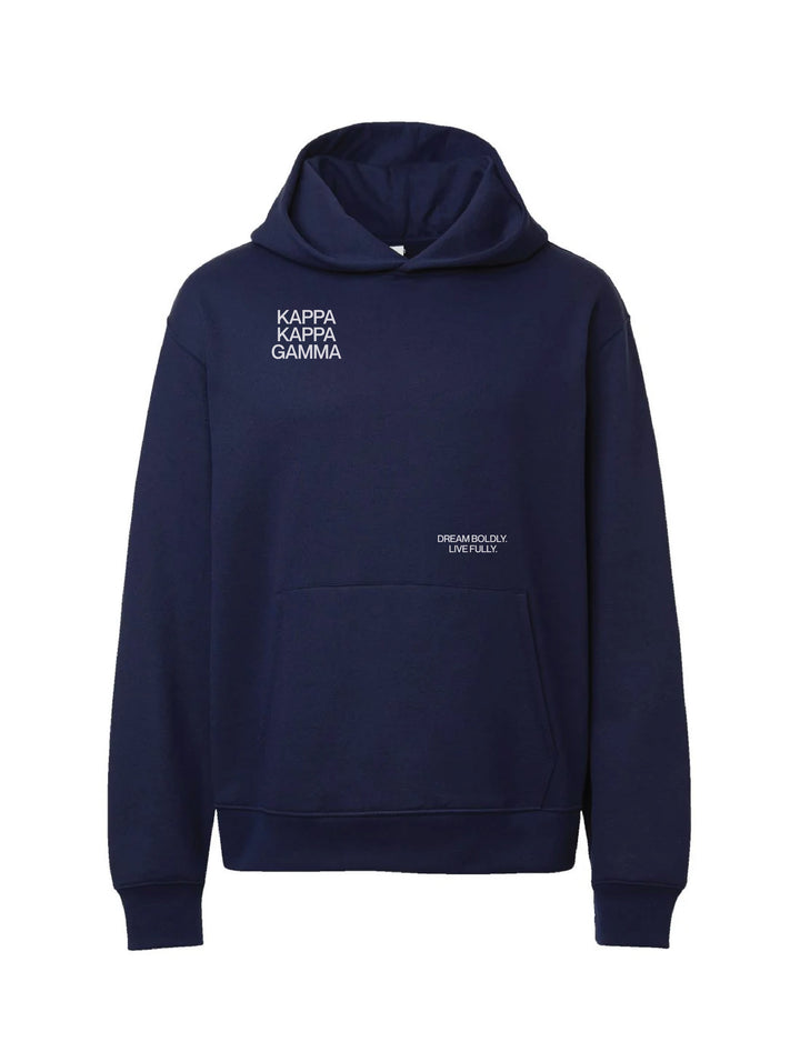Motto Navy Heavy Weight Sorority Hoodie