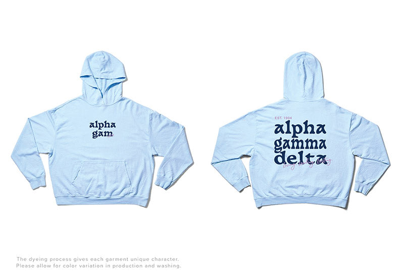 Arctic Blue Mix Type Matching Set Light Weight Sorority Hoodie