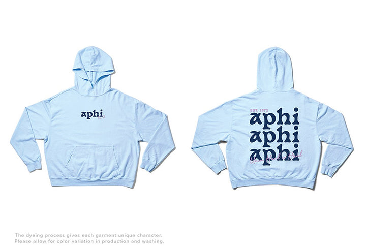 Arctic Blue Mix Type Matching Set Light Weight Sorority Hoodie